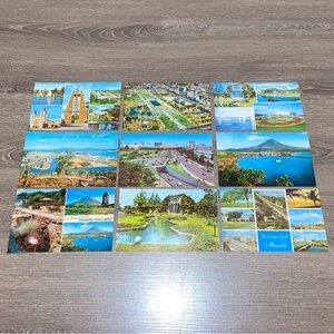 VINTAGE PHILIPPINES Postcards Of Cities & Natural Attractions Lot Of 9ea